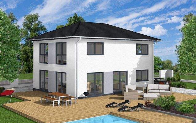 3D-Ansicht Terrassenseite