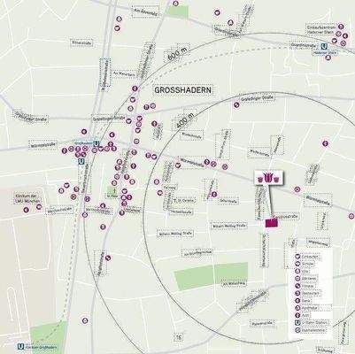 Ortsplan Großhadern