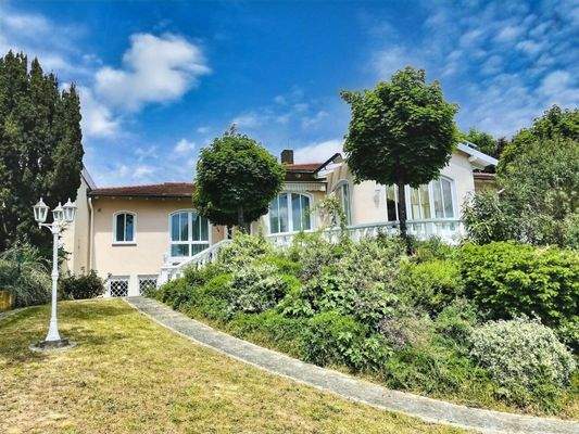 Ansicht des Hauses von Süden (Gartenseite)