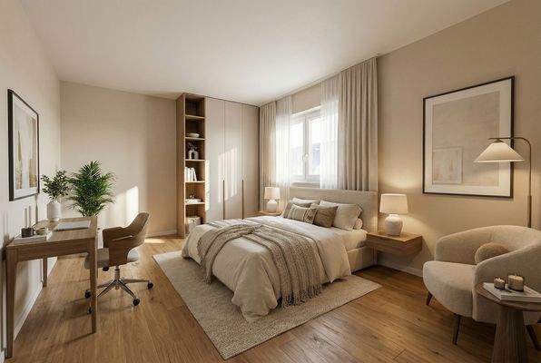 Gästezimmer (Untergeschoss) - Visualisierung