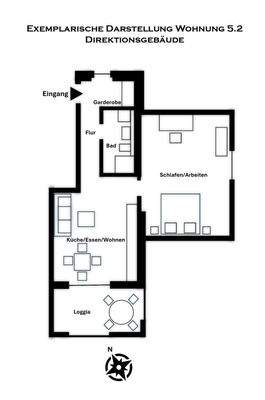 Grundriss Wohnung 5.2