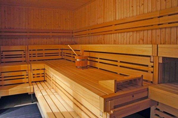 Sauna im Feriendorf