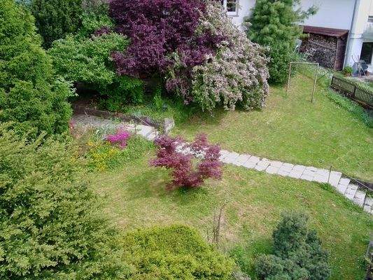 Gartenansicht von oben