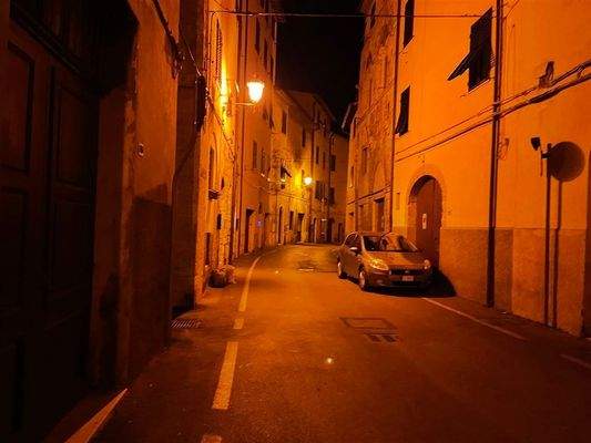 Strasse vom Wohnhaus