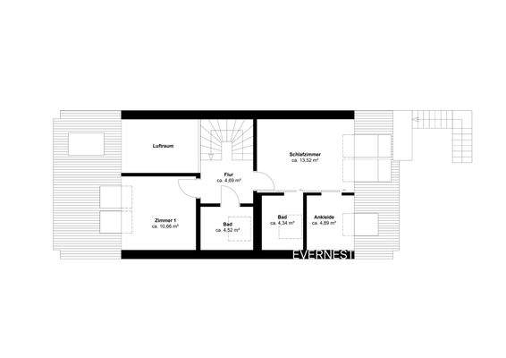 Beispiel für Neubau 1 OG