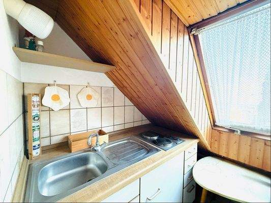 Küche im Dachgeschoss