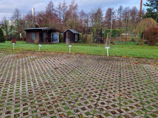 beschilderte Stellplätze