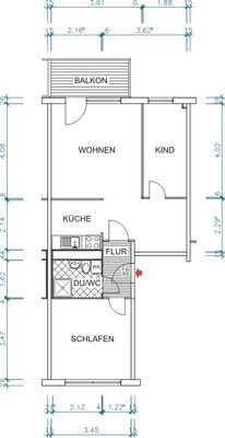 Grundriss bemaßt