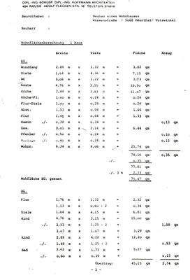 Wohnflächenberechnung S1