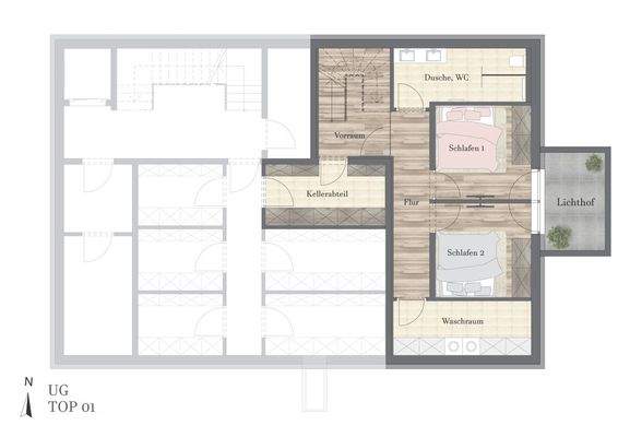 TOP 01 UG und Kellerabteil