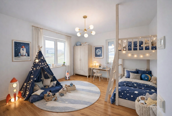 Schlafzimmer 3 als Kinderzimmer