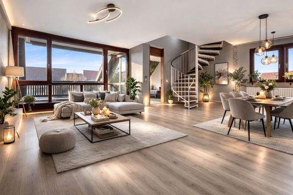 Wohn- Esszimmer - KI generiert