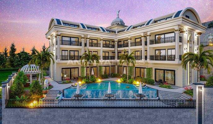 Sea and City View Flats in Bektas Alanya