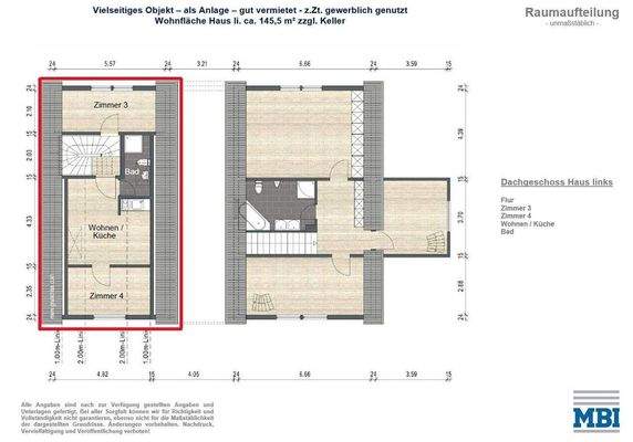 Grundriss DG beschriftet