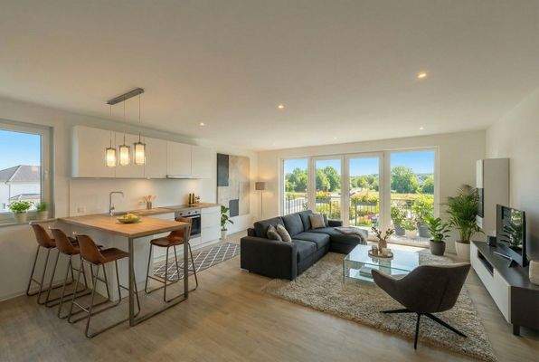 Küche & Wohnzimmer digitales HomeStaging