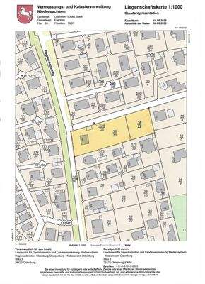 Auszug aus der Liegenschaftskarte