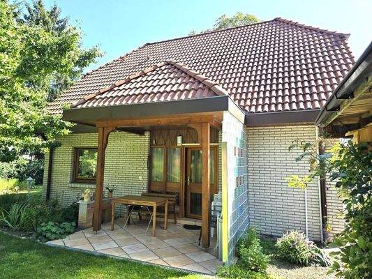 Überdachter Hauseingang