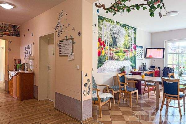 Blick vom Flur zur Küche