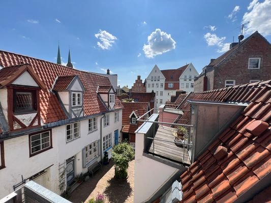 Blick von der Dachterrasse