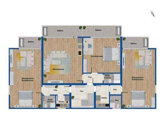 Grundriss 1. Obergeschoss