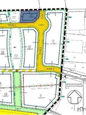 Lageplan des letzten verfügbaren Grundstücks