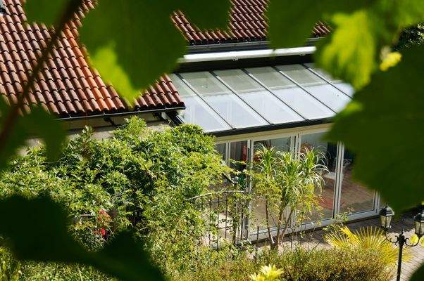 Wintergarten mit Faltanlage