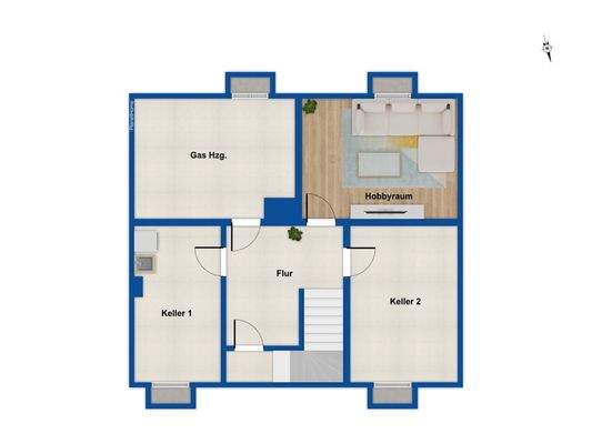 Grundriss Kellergeschoss