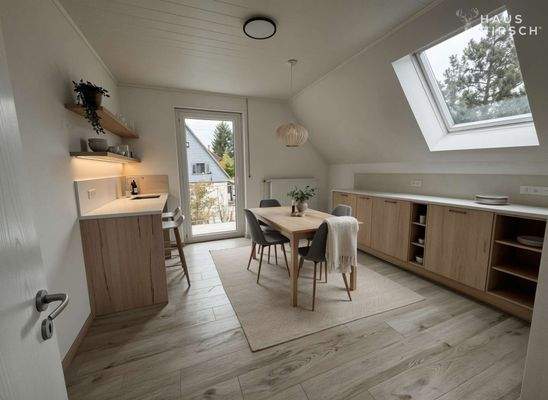 virtuell möbliert: zweite Küche in OG möglich