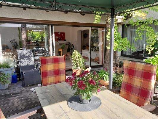 Sitzbereich auf Terrasse