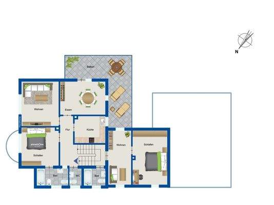 Grundriss Obergeschoss