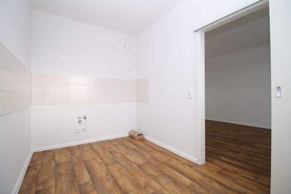 Einblick in die neue Küche