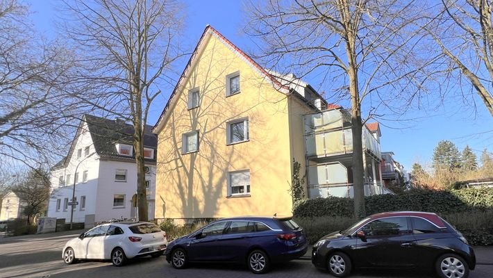 seitliche Ansicht des Wohnhauses 