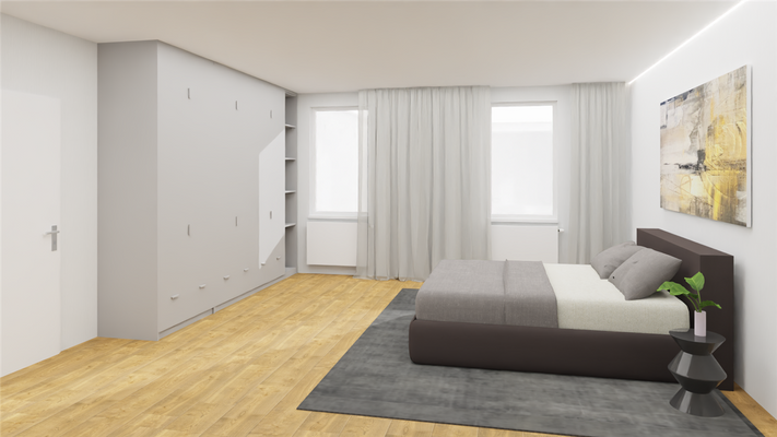 geräumiges Schlafzimmer