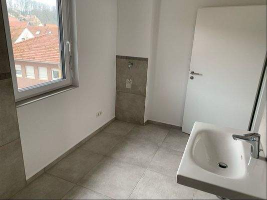 Waschmaschinenanschluss im Tageslichtbad