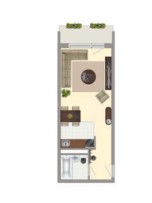 31,26 - möbliert, ohne Maße