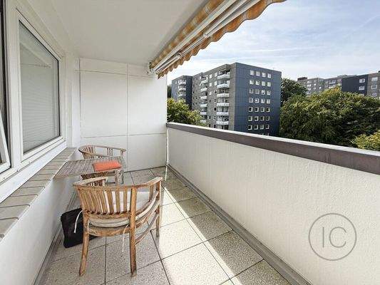 Balkon Wohnzimmer Südwest