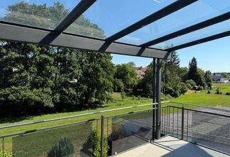 Weitblick vom Balkon