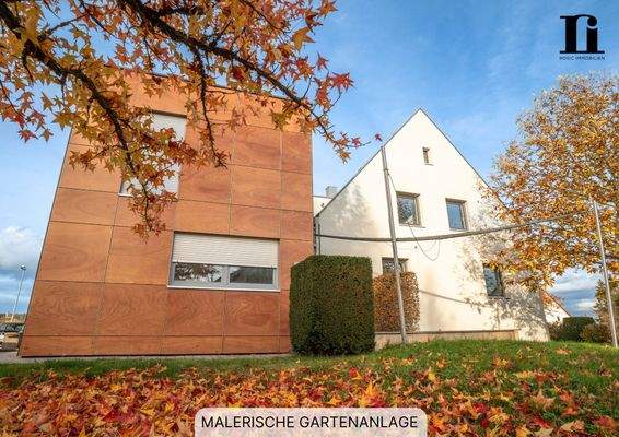 Malerische Gartenanlage