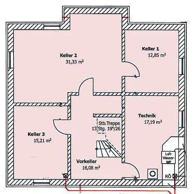 Untergeschoss unbemaßt