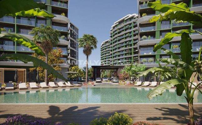 Flats with Large Spaces in Mersin with Nature and Sea Views