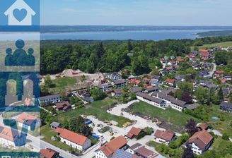 Luftbild des Baugrundstücks in Andechs-Erling