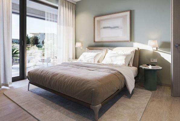 20250116-Residences Aurora - Type A - master bedroom - olive grove-