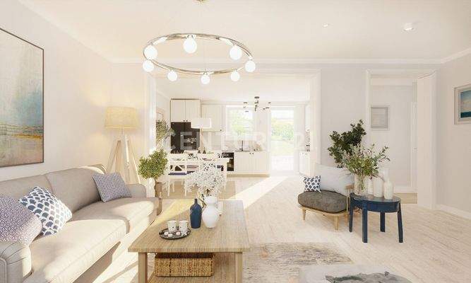 Wohnen Essen Küche visualisiert