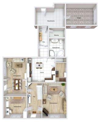 Grundrissoptimierung EG (nicht maßstabgetreu)