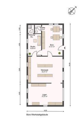 Erdgeschoss Nebengebäude