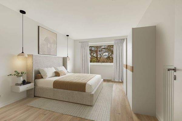 Schlafzimmer mit Blick