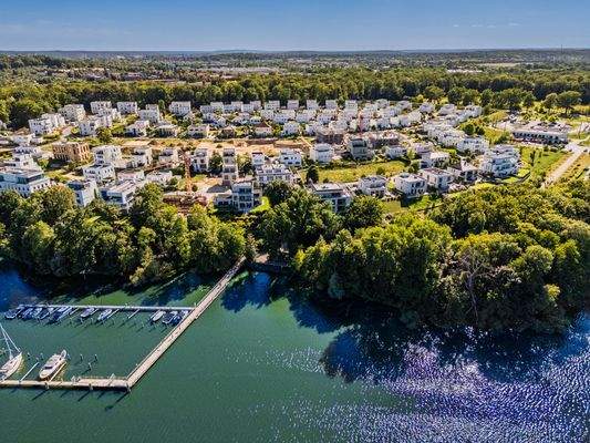 Bird's-eye view of Belvedere in summer