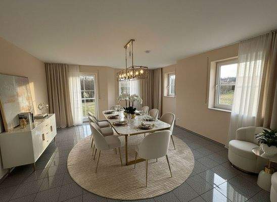 Esszimmer/Küche Visualisiert 