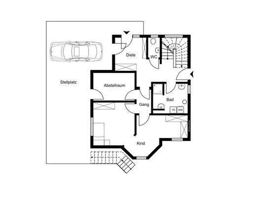 UG Grundriss ohne Maßstab