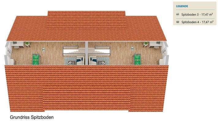 Grundriss Spitzboden